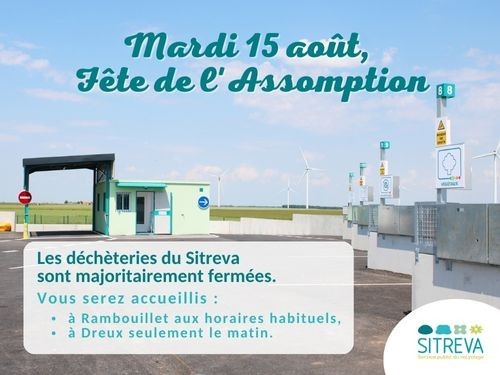 Déchèteries  15 août