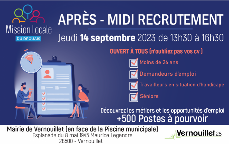 APRÈS MIDI DE RECRUTEMENT