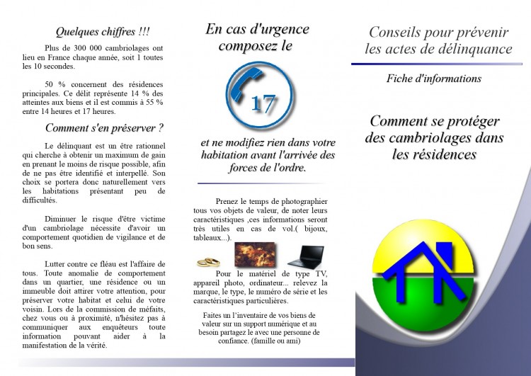 RÉSUMÉ RÉUNION CYBER MALVEILLANCE ET PRÉVENTION CAMBRIOLAGES