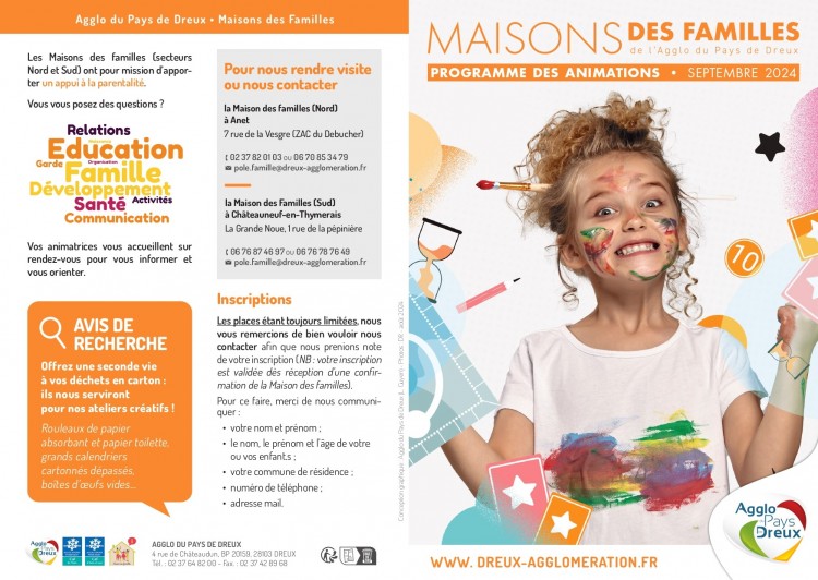 Programme de la MAISON DES FAMILLES