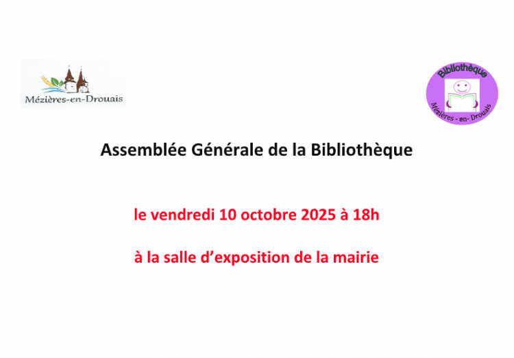 ASSEMBLEE GÉNÉRALE DE LA BIBLIOTHÈQUE