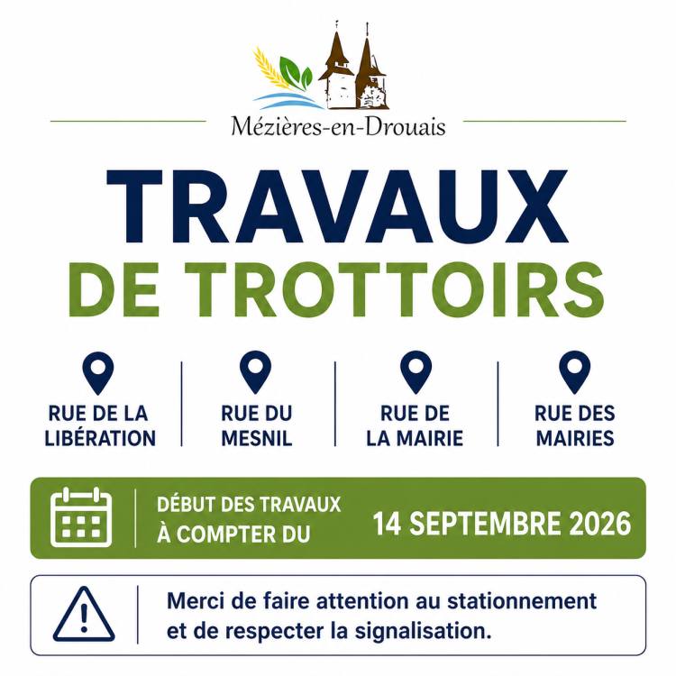 Travaux de trottoirs